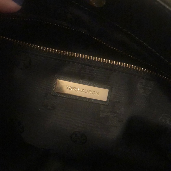 Black Tory Burch Tote Bag with Diamond Print - Picture 3 of 8